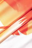 Floral Cascade Strapless Slim Midi