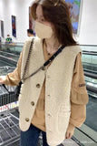 Lamb Wool Vest Female 2023 Autumn And Winter New Loose Fur One Clip Wear Vest Vest Foreign Style Coat-Outfit