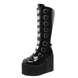 Zingj New Autumn And Winter Boots Women's Thick Heel Martin Boots But Knee Boots High Tube Thin Boots Thick Bottom Autumn And
