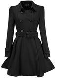 And Winter New Repair Lotus Leaf Side Of The Women's Hair Coat Belt Buckle Style This Coat Coat Wind
