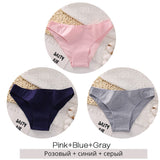 Cotton Underwear Women M-2XL Comfortable Panties Ladies Plus Size Underpants Solid Color Briefs Female