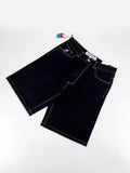 Street Polar Boy Denim Shorts Y2K Hip-Hop Cartoon Graphic Embroidery Retro