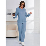 Zingj Casual Suit Women's Pajamas Wffgy Long Sleeves Two-Piece Home