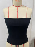 Zingj New Strapless Three-Color Texture Sense Slim Sexy Thin Pit Strip With A Strapless Jacket Female-Outfit