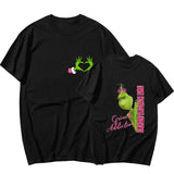 High Street Style Trend Summer Lovers Wear Green Printed Round-Neck Short-Sleeved Shirt T-Shirt