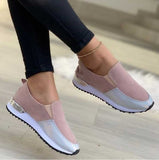 New Women's Single Shoes, Round Head, Flat Bottom, Color, Large Size Love Shoes, Casual Single