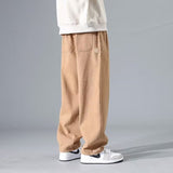 2025 High Street Broad-Legged Workwear Trousers Men's Retro Casual Trousers Trendy Loose Straight