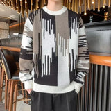 Version Of High Street Clothes Men In Spring And Autumn 2025 New Trendy Languid Knitted Sweater Long