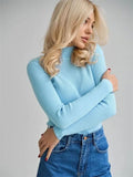 Zingj Color Half Turtleneck Sweater 2024 Autumn And Winter Female (24 Color Spot) Slim Knit Bottom