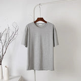 100% Cotton Basic T Shirt Women Summer New Oversized Casual Solid Tee Female Loose Short Sleeve Soft 10 Color