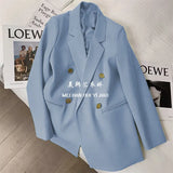 Zingj Spring And Autumn Outfit Fried Street Loose Leisure Versatile Autumn Suit Jacket Female Korean Black Suit