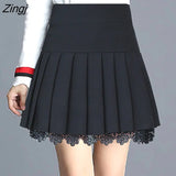 Pleated Women High Waist Summer Knee-length Preppy Style Harajuku Y2k Hot Sale Street School Cosplay Casual Female