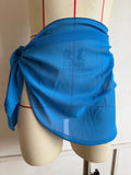 Summer Women's Short Skirt Print Beach Chiffon Silk Scarf Hanging Half-Dress