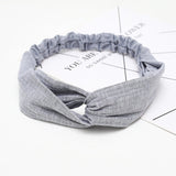 Headband Cross Top Knot Elastic Hair Bands Soft Solid Color Girls Hairband Hair Accessories Twisted Knotted