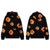 Chao Brand New Kapok Printing Suit High Street Loose Hooded Sweaters Leisure