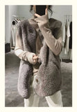 Lamb Wool Vest Female 2023 Autumn And Winter New Loose Fur One Clip Wear Vest Vest Foreign Style Coat-Outfit