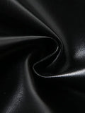 Stacked Pu Leather Pants- Outfit