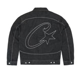 Devil Island Denim Suit High Street Western Denim Jacket Baggy Jeans Trend
