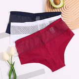 Perspective High Waist Women's Panties Seamless Underwear Women See-Through Underpants Girls Intimates Lingerie