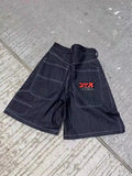 Clothing Shorts Y2K Pants Hip-Hop Alphabet Graphics Retro Baggy Jeans Shorts Men's