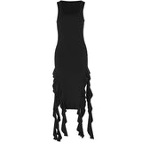Zingj Women's Wear Summer 2024 New Fashion Sexy Hot Girl Slim Slit Irregular