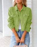 Zingj Women's Spring And Summer New Denim Jacket Long Sleeve