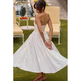 Tube Pleated Midi Dress- Outfit