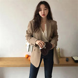 Zingj Celebrity Small Suit Female Short Coat Korean Version Of Fashionable Women's Jacket Slim Female Suit Temperament Suit Collar Small