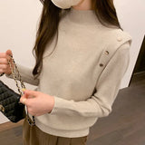 Sweater Women's Bottom Sweater Autumn And Winter New Fashionable And Fashionable Black Sweater With Warm And Slim
