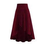 Color Women's Ruffled Irregular Elegant Summer Wear Fashion