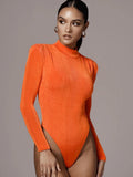 New Autumn Bodysuits Women Clothes Long Sleeves Winter Warm Slim fit Female Sexy Solid Bodysuit Casual Tops Women