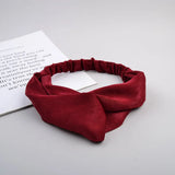 Headband Cross Top Knot Elastic Hair Bands Soft Solid Color Girls Hairband Hair Accessories Twisted Knotted