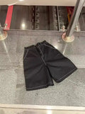 Street Hip-Hop Embroidered Jeans Men's Summer Tide Brand Straight Wide-Legged Casual