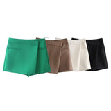 New Style Asymmetrical Solid Color Fashion Skirt Pants In Autumn