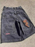 Hip-Hop Street Clothing Y2K Boxing Gloves Graphic Denim Gym Baggy Jeans