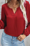Spring Clothing Loose Tops Chiffon Blouse White Tops Office Lady Long Sleeve Fashion Women Shirt Solid Elegant New