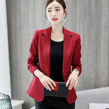Daifei 2023 Spring / Summer New Fashion Korean Version Large Size Thin Suit Solid Color Leisure Lady's Fashion