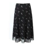 And Winter New Lace Printing Net Fashion Full-Length
