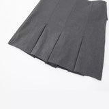 New Autumn 2023 Women's Dress High Waist Wide Pleated Skirt Shows Thin Miniskirt