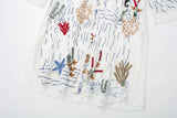 New Long Loose Version Embroidered Long Sleeved Dress