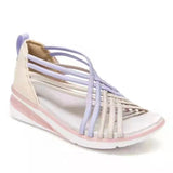 Summer Large-Size Slope Heel Sandals Women's Hollowed-Out And Breathable Movement Preparation Fish Mouth Shoes Roman Women's