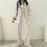 Zingj Sense Suit Coat Female Autumn 2024 New Fashion Loose Retro Temperament Small Suit Suit-Outfit