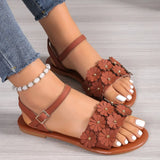 Zingj Hot Style One Foot Pedal Muller Flowers Flat Flower Hook Buckle Versatile Spring And Summer Slippers Sandals