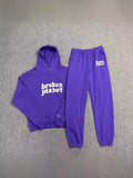 High Street Tide Card Letter Printing Loose Hooded Sweater Suit For Men And