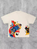 Hip Hop T-Shirt Harajuku Cotton T-Shirt Gothic Street Clothing Fashion Punk Casual Cotton Loose