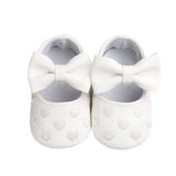 Boy Girl Breathable Bow Design Anti-Slip Shoes Casual Sneakers Toddler Soft Soled First