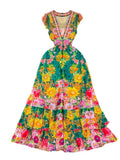 High-End Socialite Temperament Short-Sleeved Lapel Waist Show Thin A-Character Printed Shirt