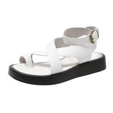Sandals 2023 Summer New Thick-Soled Leisure Large-Size Toe-Raising Shoes Roman Women's