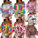 Zingj Style One Word Collar Sexy Fashion Long Sleeve Waist