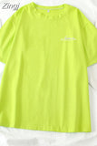 Women Short Sleeve Tees O-neck Embroidery All-match Basic Fashion Unisex Teenagers Leisure Soft Summer Simple